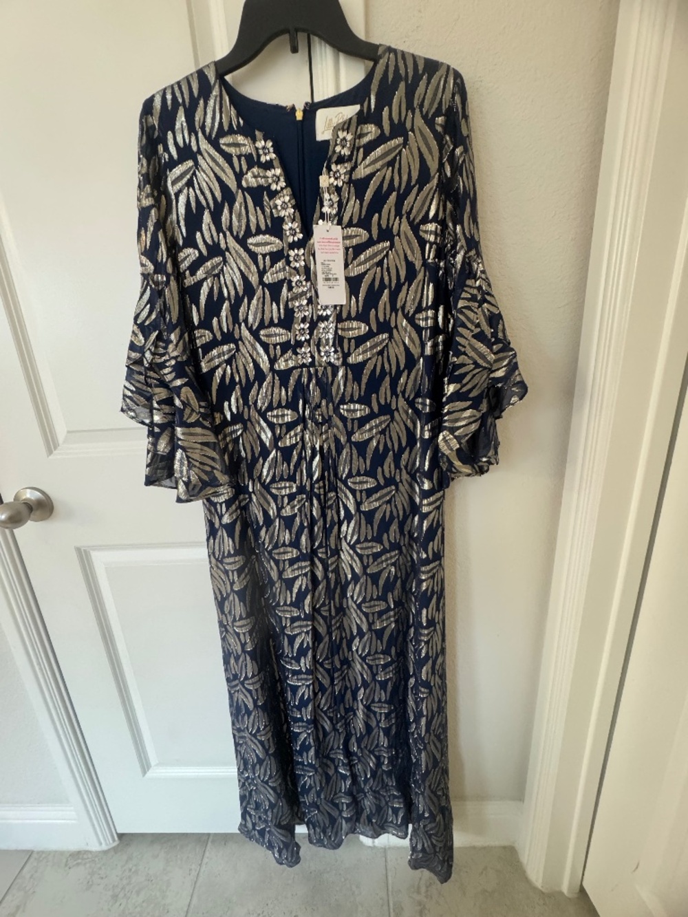 NWT Lilly Pulitzer Bellini silk maxi caftan size 2
